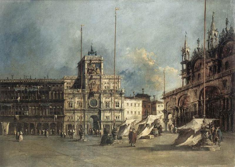GUARDI, Francesco The Torre del Orologio oil painting picture